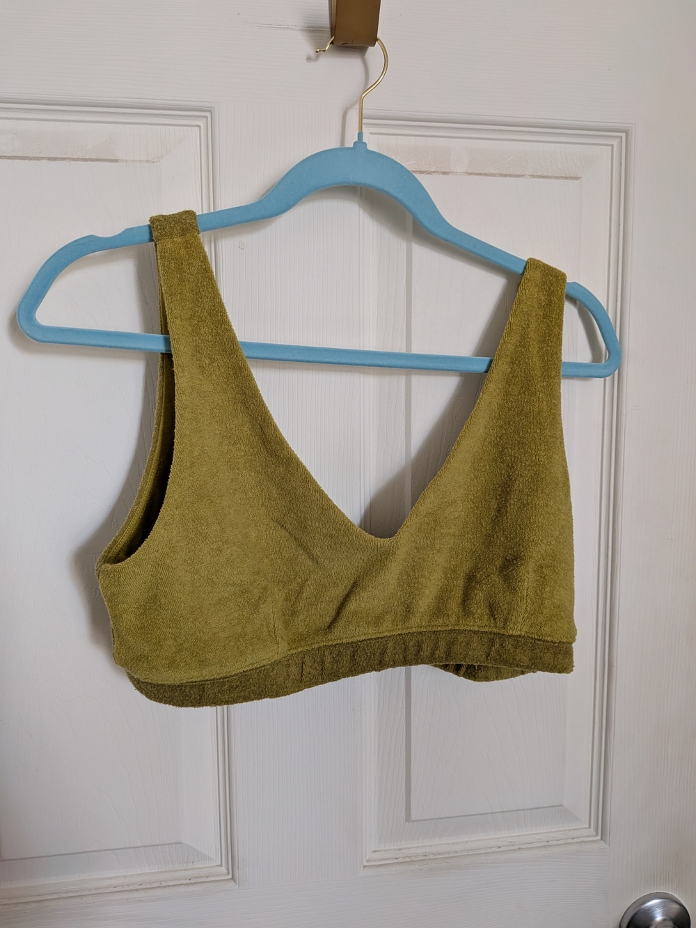 aerie Yellow-Green Terry Bralette